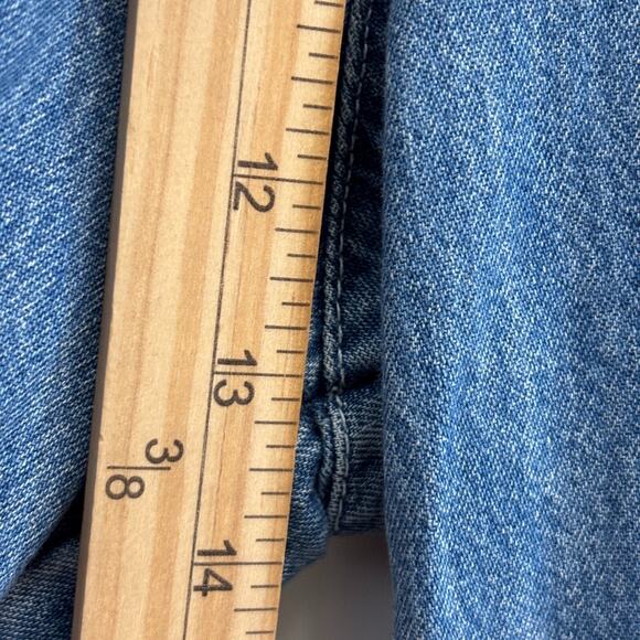 Y2K Guess Womens Skater Wide Leg Grunge Boho Indie Belted Jeans Size 26 USA Soft - Picture 9 of 9